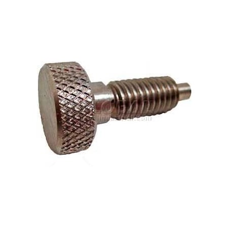 J.W. Winco Knurled Retractable Plunger SS Body SS Nose 1x6lbs Pressure 5/16-18 Thread 5THS3